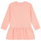 فستان بناتي بشعار وردي, 2, hi-res