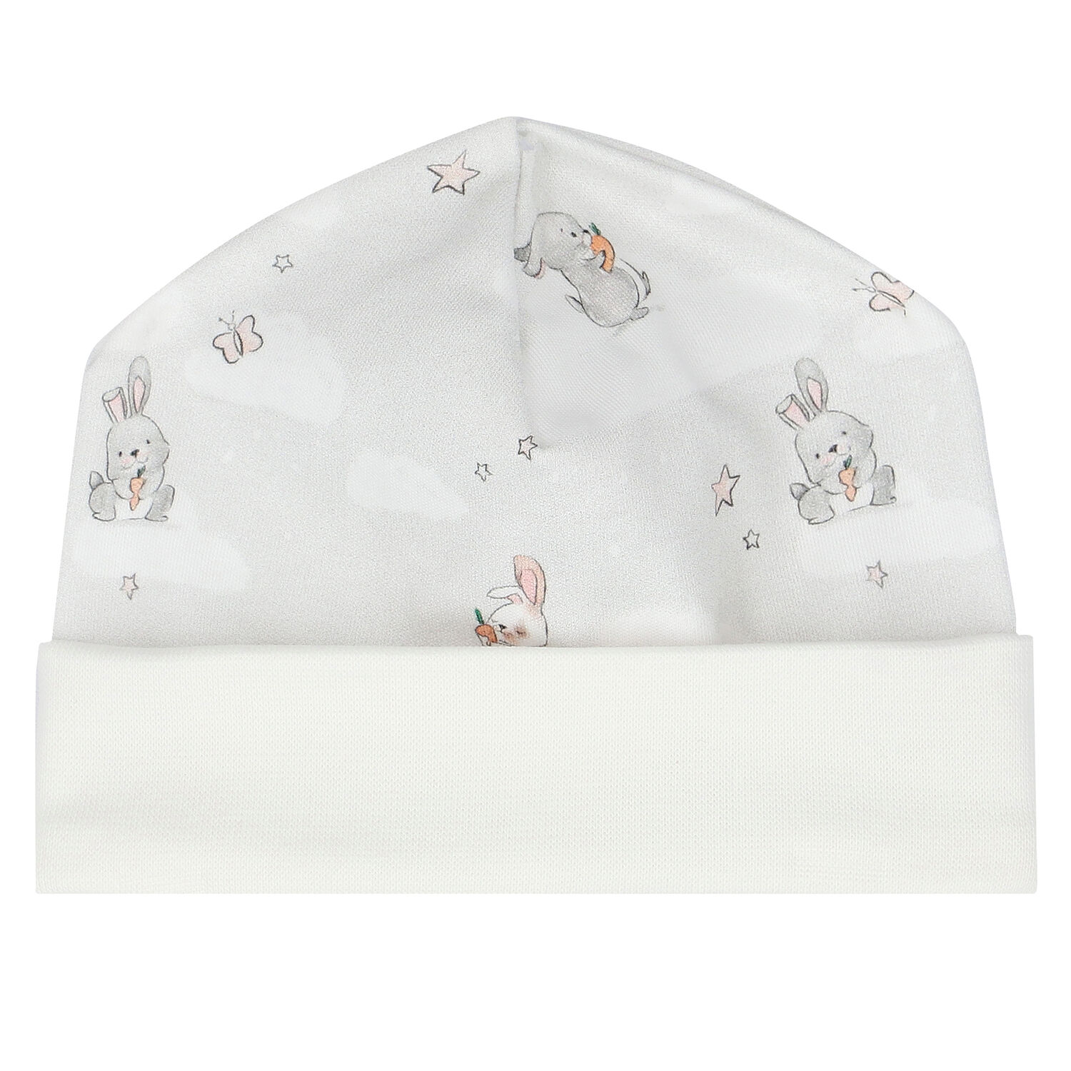 Grey Bunny Clouds Baby Hat, 1, hi-res image number null