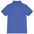 Boys Blue Polo Shirt, 1, hi-res
