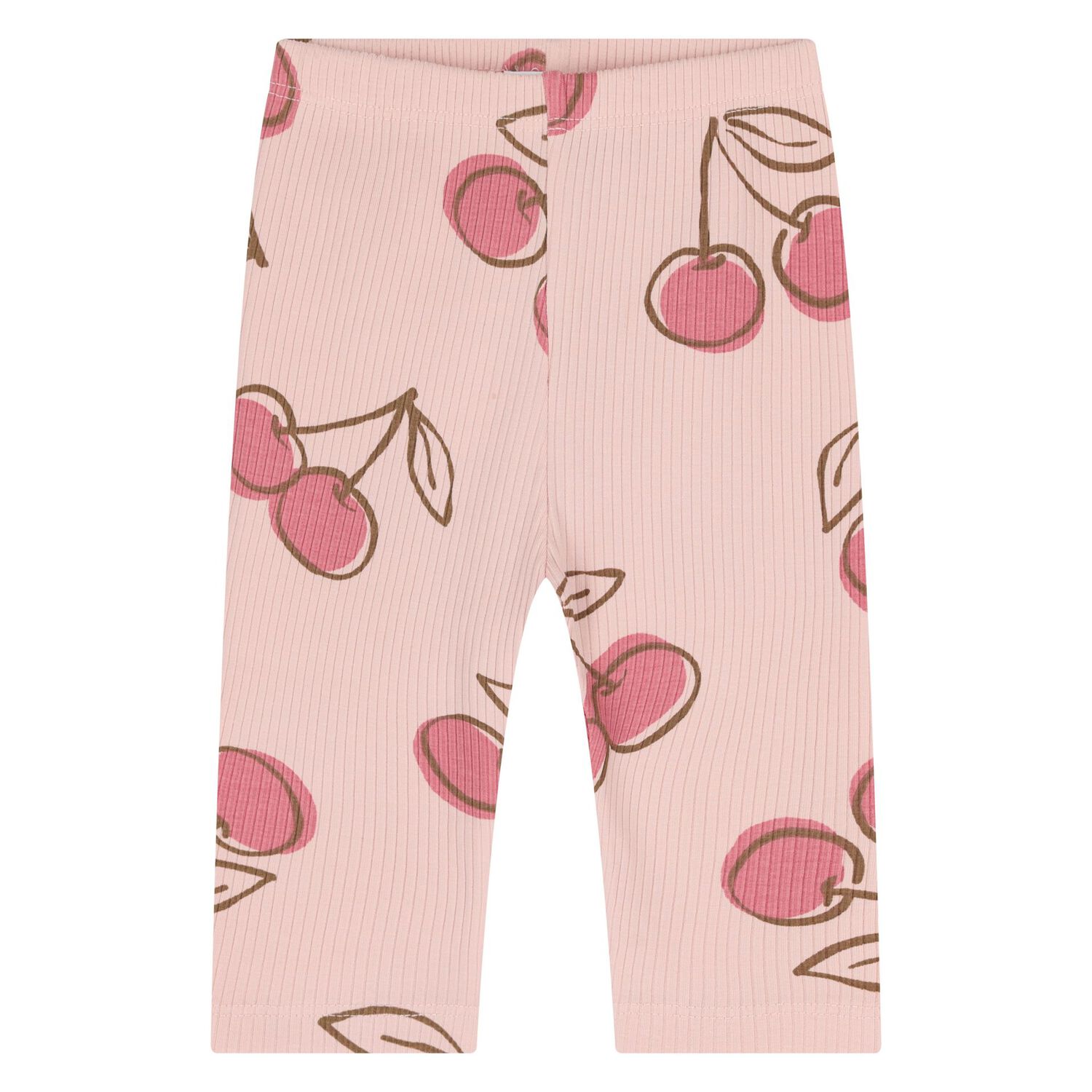 Younger Girls Pink Cherry Leggings, 1, hi-res