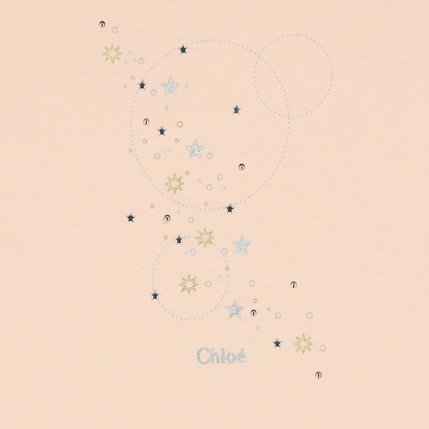 فستان بنات بالشعار باللون الوردى, 1, hi-res