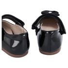 Younger Girls Black Patent Leather Shoes, 3, hi-res