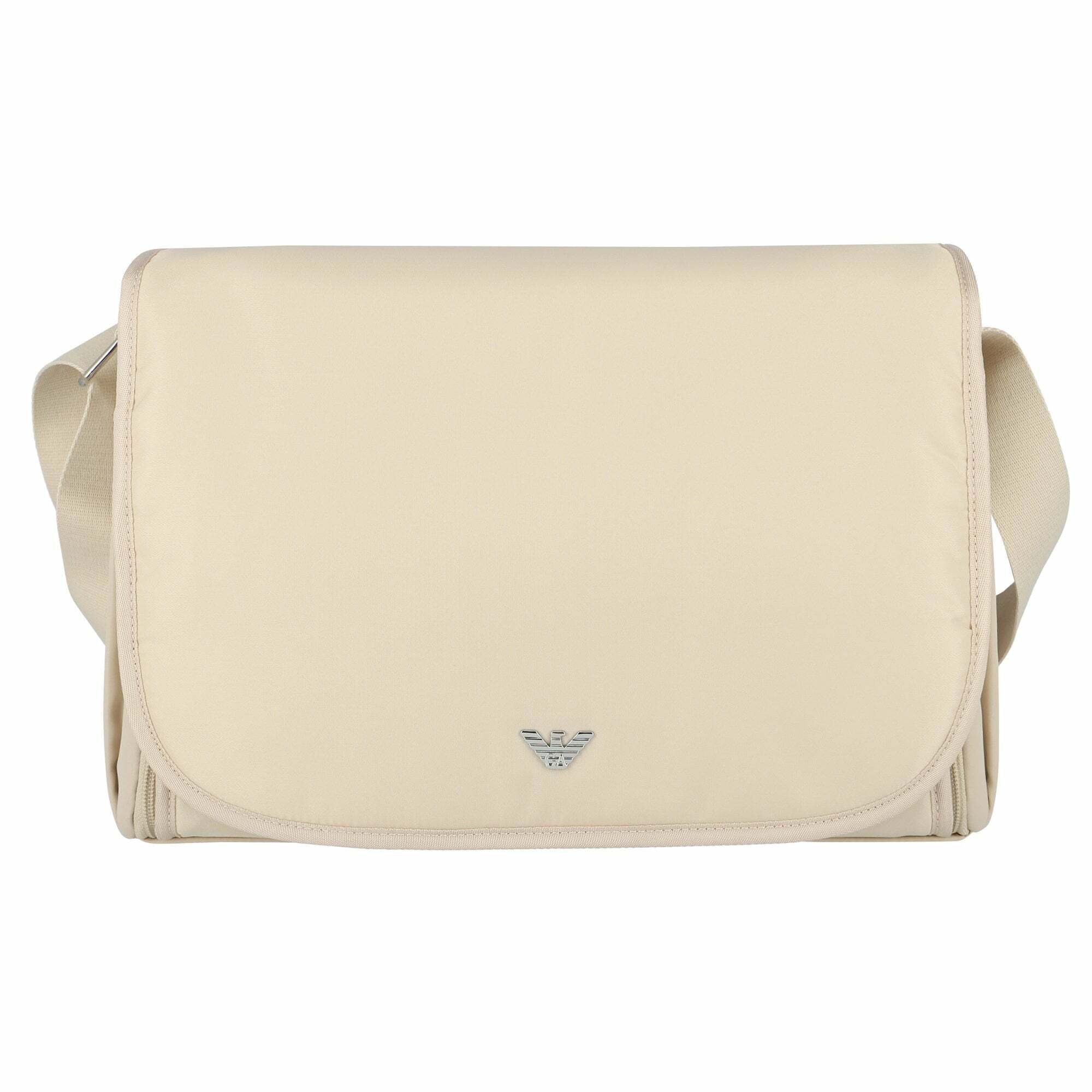 Emporio Armani Beige Logo Baby Changing Bag Junior Couture UAE