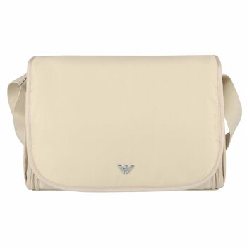 Beige Logo Baby Changing Bag