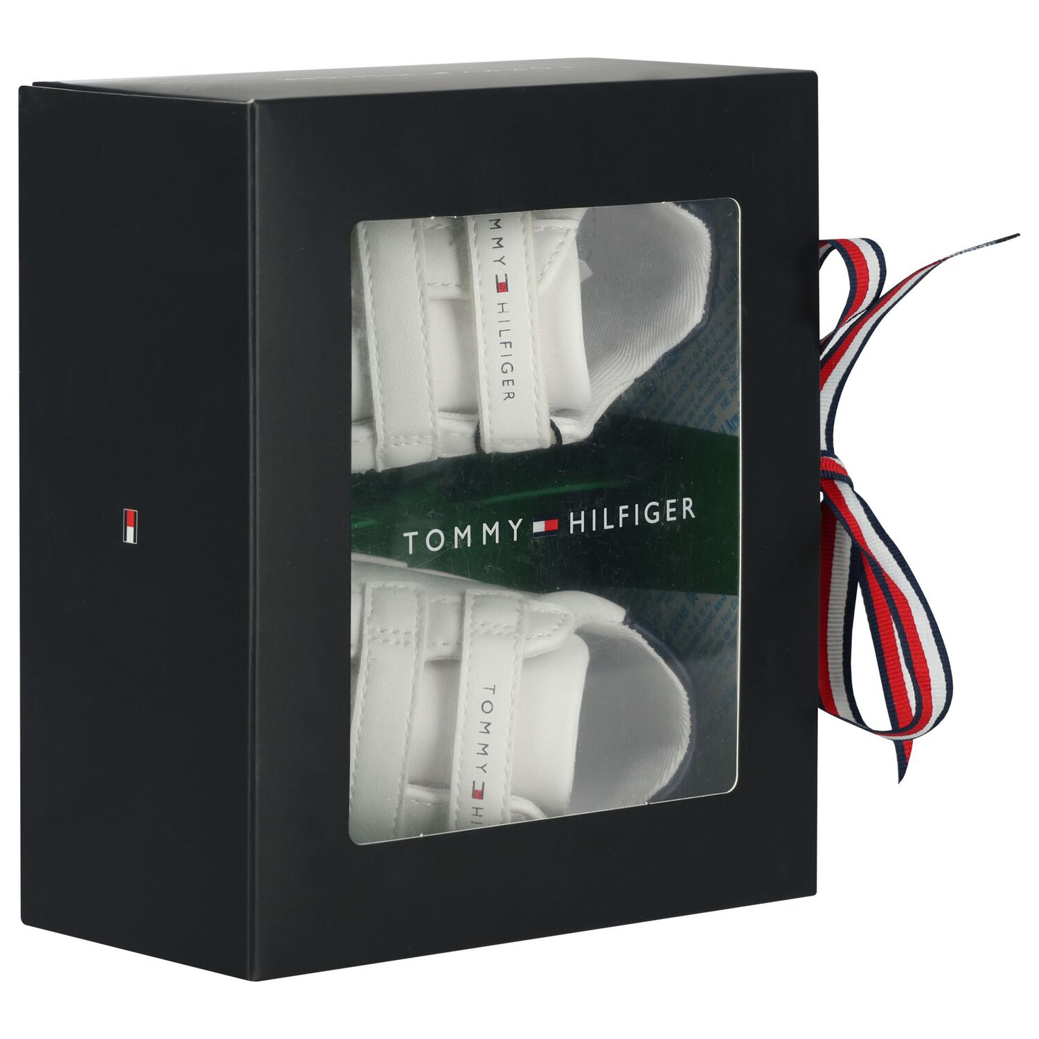 حذاء ما قبل المشي للأولاد باللون الأبيض بشعار, 1, hi-res