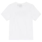 Boys White Logo T-Shirt, 1, hi-res