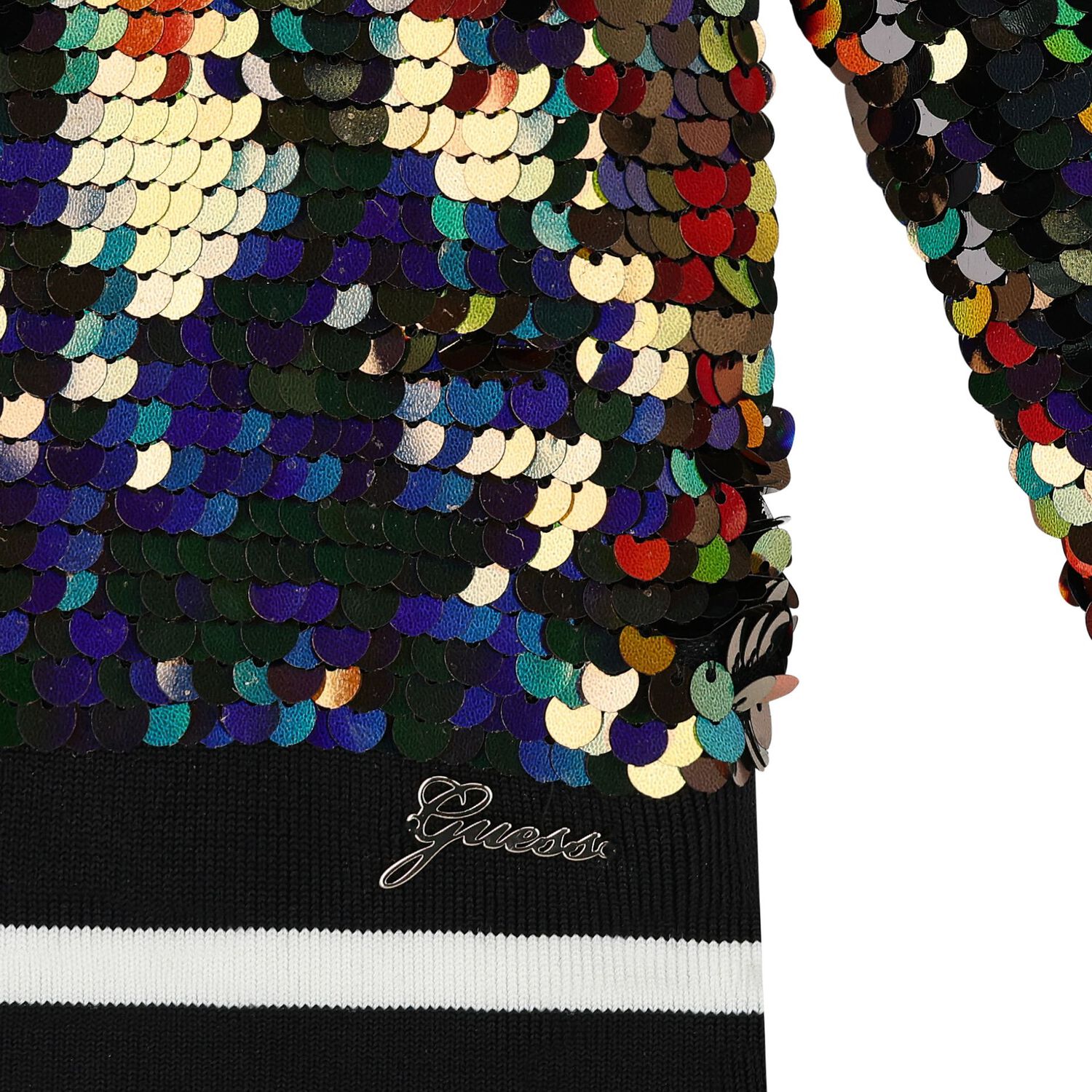 Girls Black & Gold Sequin Sweatshirt, 1, hi-res image number null