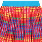 تنورة بنقاط مطوية باللون الوردي للبنات, 1, hi-res