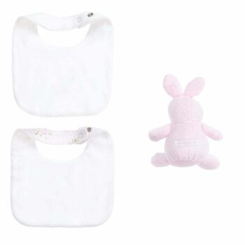 Baby Girls White & Pink Gift Set