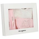 Baby Girls Pink & White Choupette Babygrow Gift Set, 1, hi-res