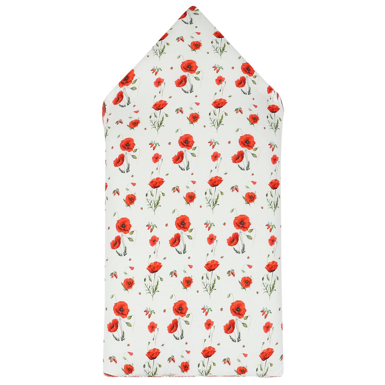 Baby Girls White & Red Poppies Nest, 1, hi-res image number null