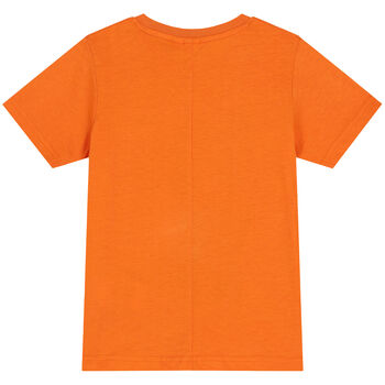 Boys Orange Monkey T-Shirt