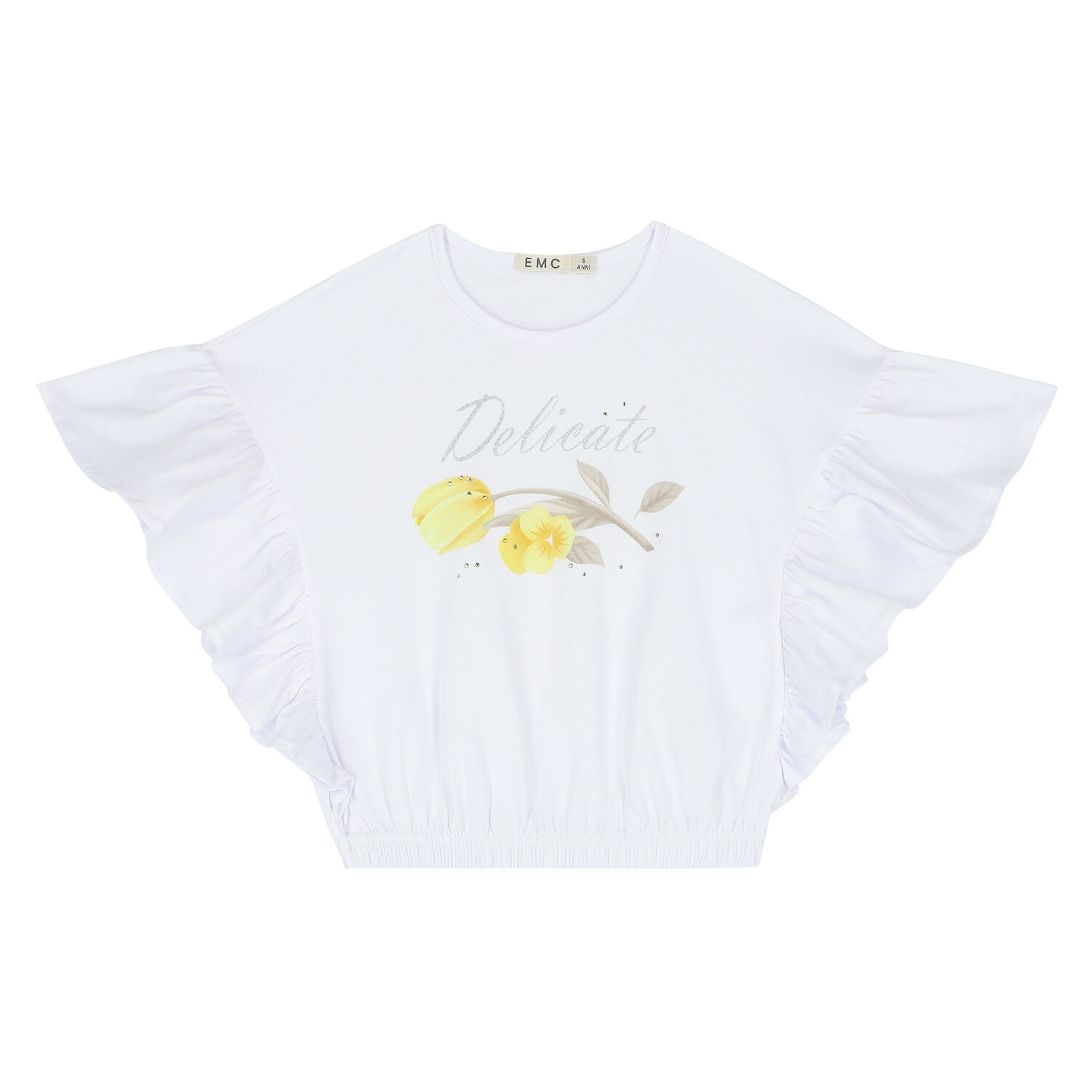 طقم شورت باللون الأبيض والأصفر, 1, hi-res