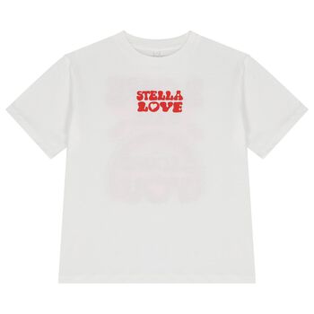 Girls White Logo T-Shirt