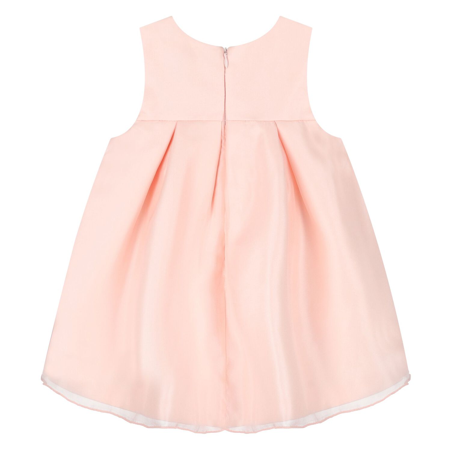 Younger Girls Pink Organza Dress, 1, hi-res image number null