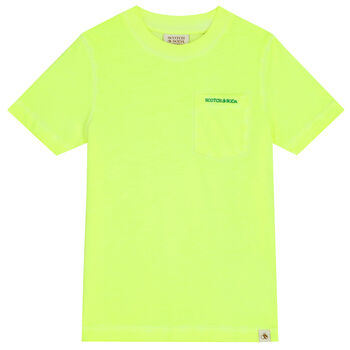 Boys Neon Yellow Logo T-Shirt