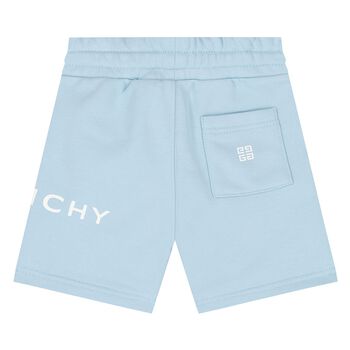 Younger Boys Blue Logo Shorts