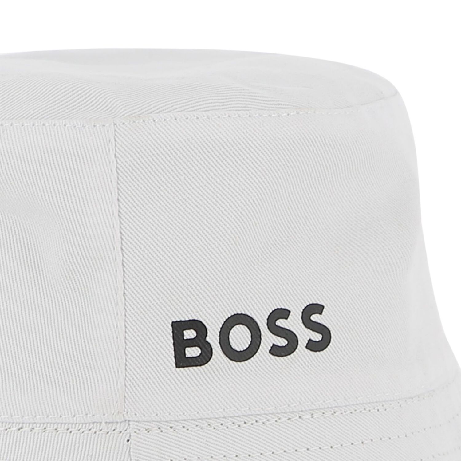Baby Boys Beige & White Reversible Logo Hat , 2, hi-res