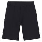 Boys Navy Logo Shorts , 1, hi-res
