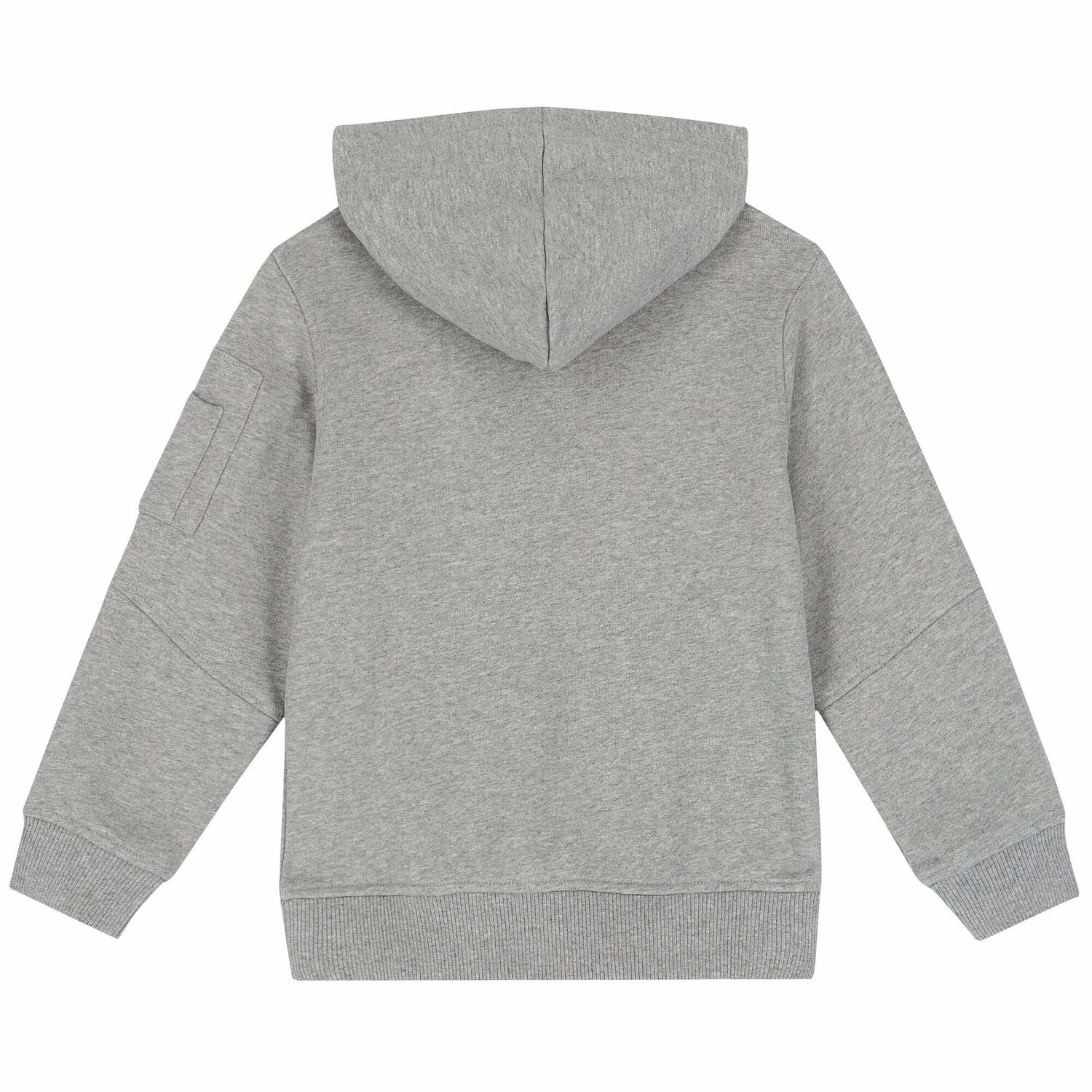 Boys Grey Logo Hooded Top, 1, hi-res image number null