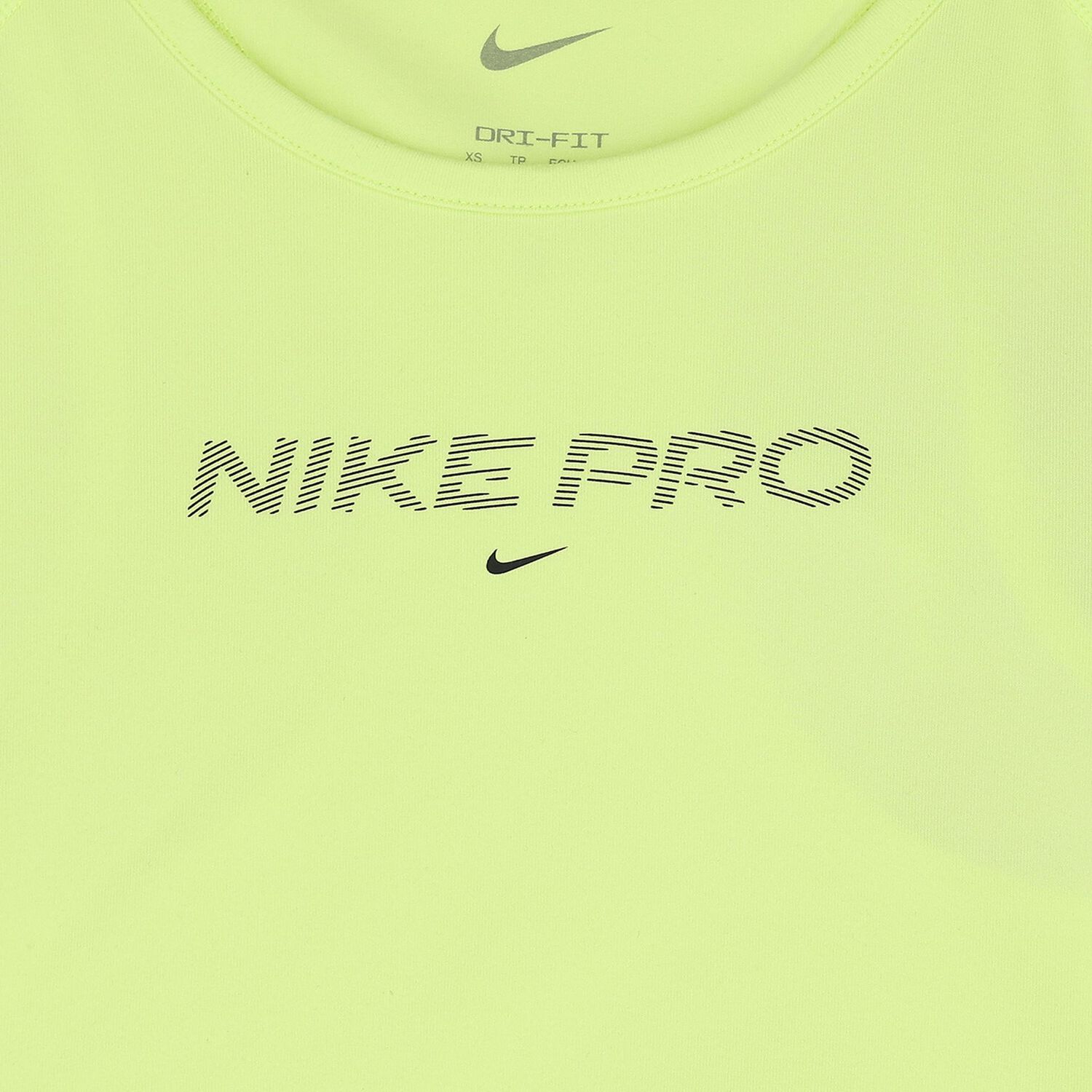 Girls Green Nike Pro Sleeveless Top, 2, hi-res image number null