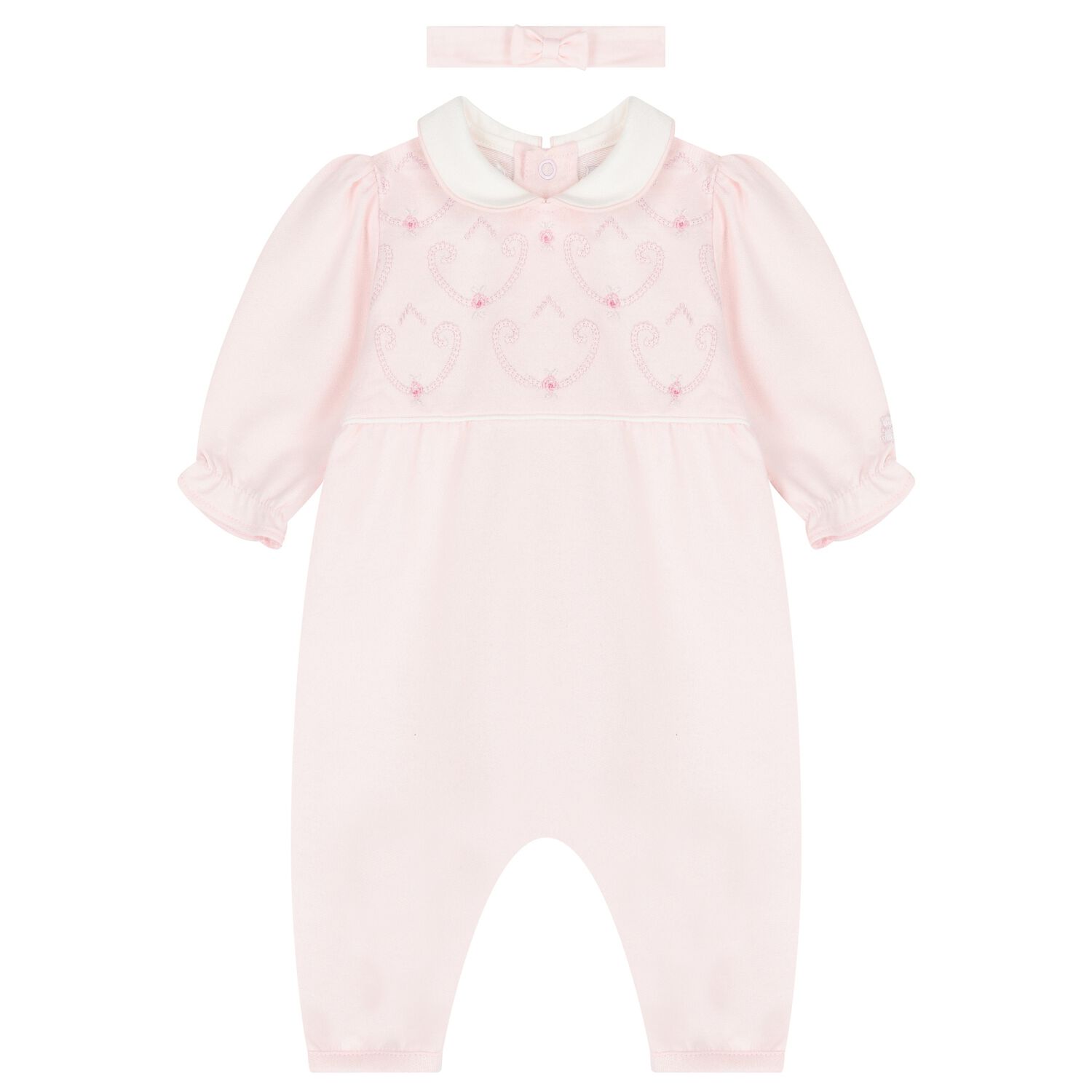 Baby Girls Pink Romper Set, 1, hi-res image number null
