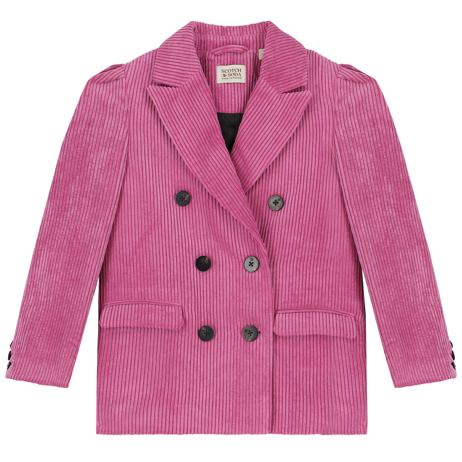 Girls Pink Corduroy Blazer, 1, hi-res image number null
