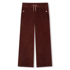 Girls Burgundy Joggers, 1, hi-res
