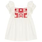 طقم بنات ليغنز باللون العاجي والأحمر, 1, hi-res