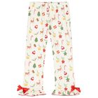 Girls Ivory & Red Ruffled Pyjamas, 1, hi-res