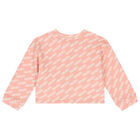Girls Pink Logo Sweatshirt, 1, hi-res