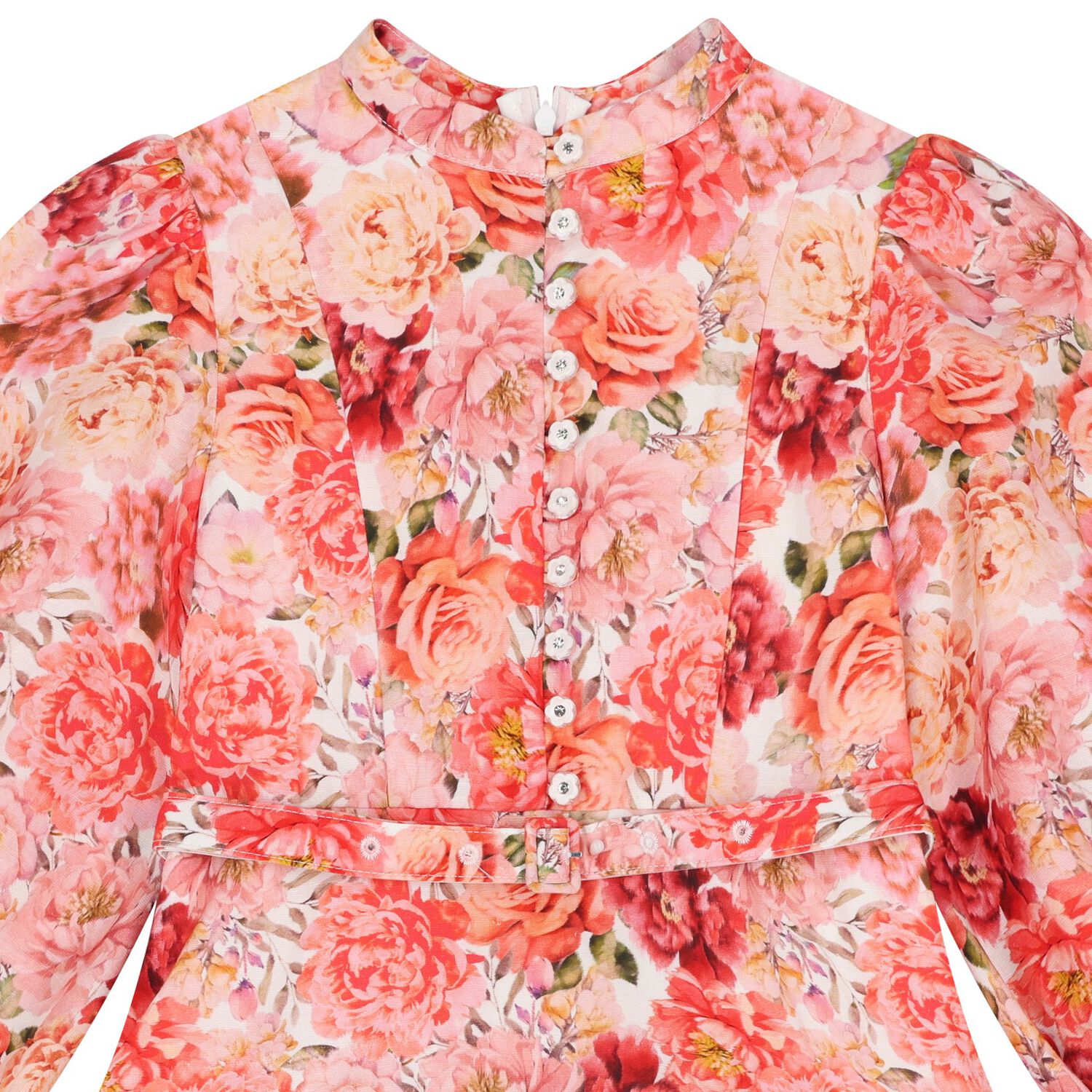 Girls Pink Floral Dress , 1, hi-res