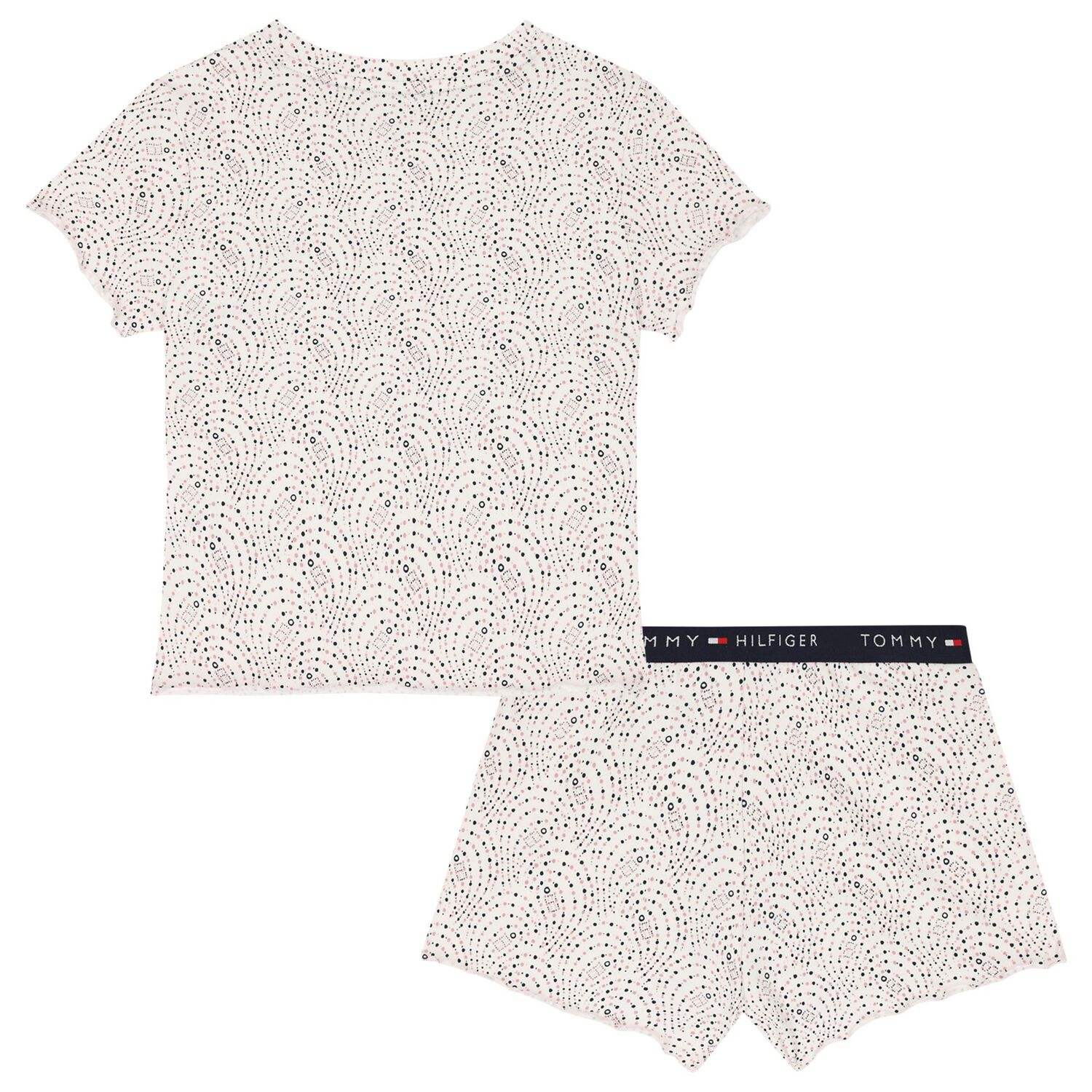 بيجاما بنات بالشعار باللون الوردى والعاجى , 1, hi-res image number null