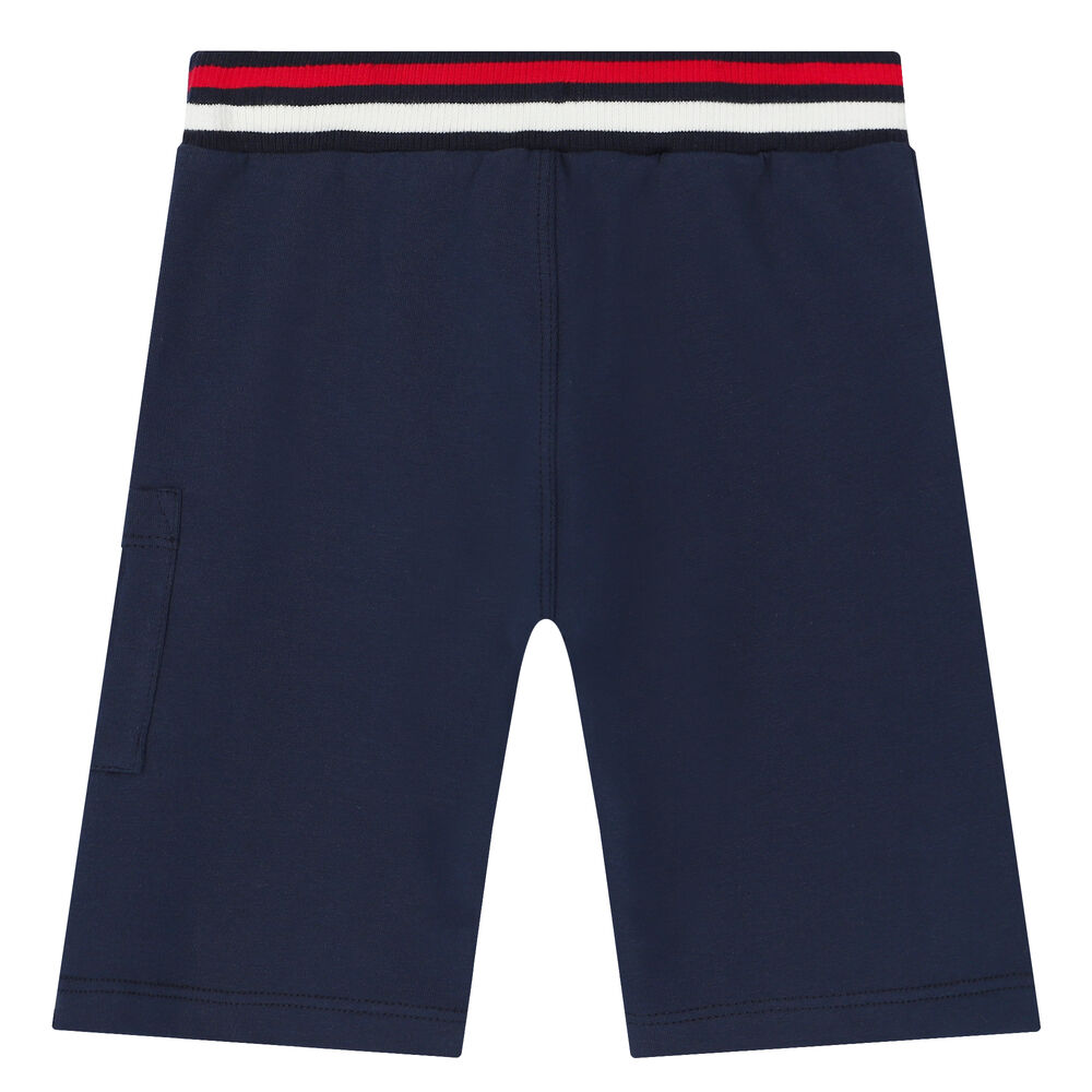 Bugatti Junior Younger Boys Navy Blue Logo Shorts Junior Couture UAE