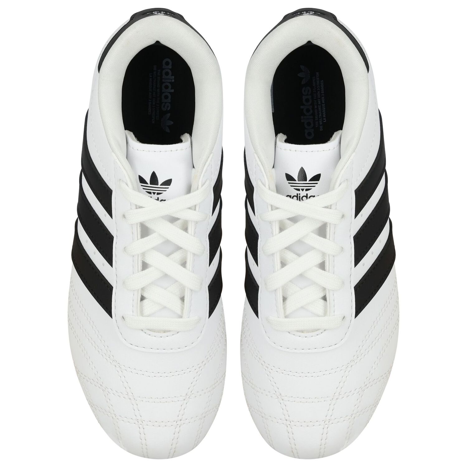 حذاء رياضى برباط للتايكوندو بالشعار باللون الابيض والاسود , 1, hi-res