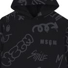 Boys Black Logo Hooded Top, 2, hi-res