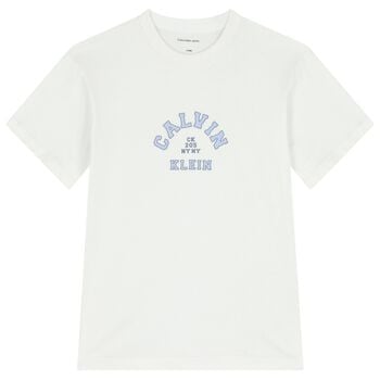 Boys White Logo T-Shirt