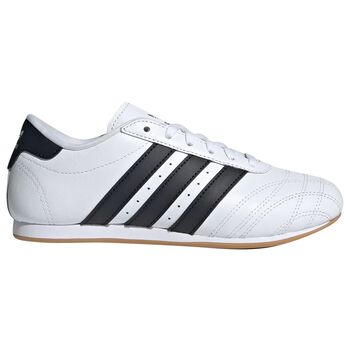 حذاء رياضى برباط للتايكوندو بالشعار باللون الابيض والاسود 