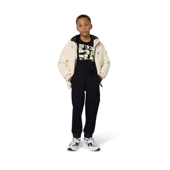Boys Black Logo Trousers