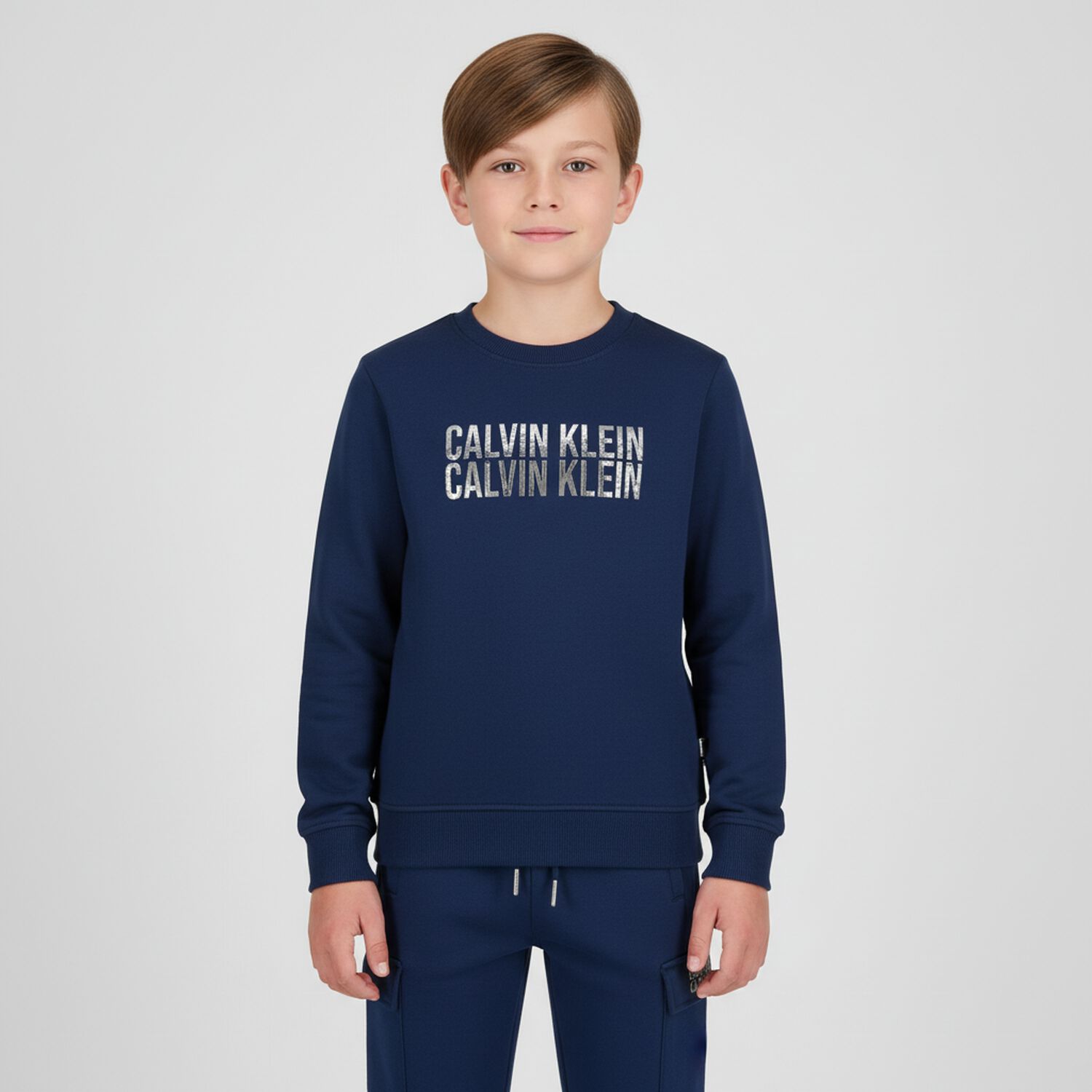 Boys Blue Logo Joggers, 1, hi-res image number null
