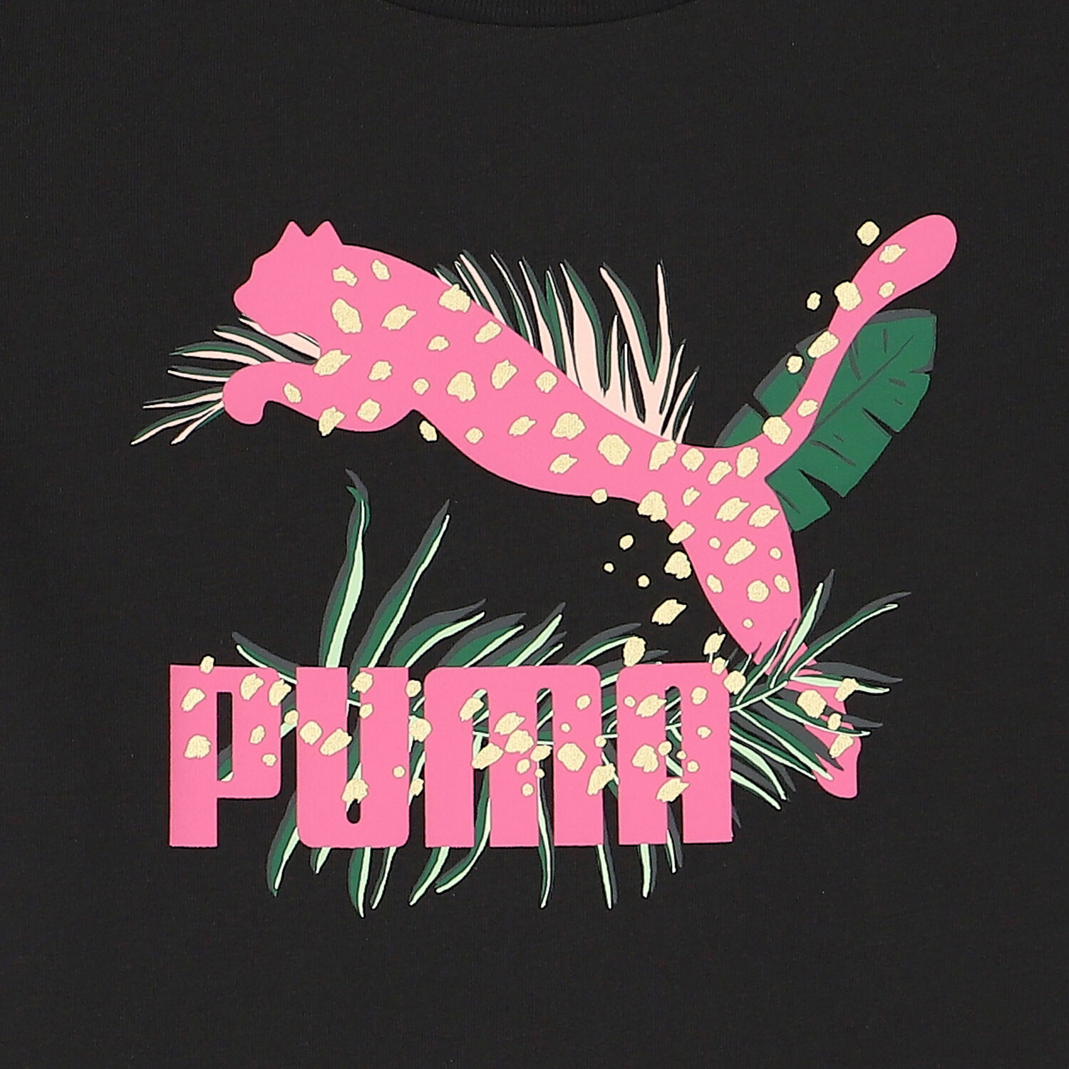 Girls Black Logo T-Shirt, 1, hi-res