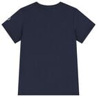 Boys Navy Blue Logo T-Shirt, 2, hi-res