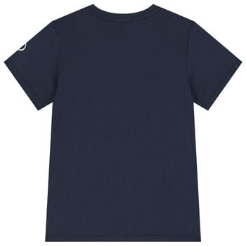 Boys Navy Blue Logo T-Shirt