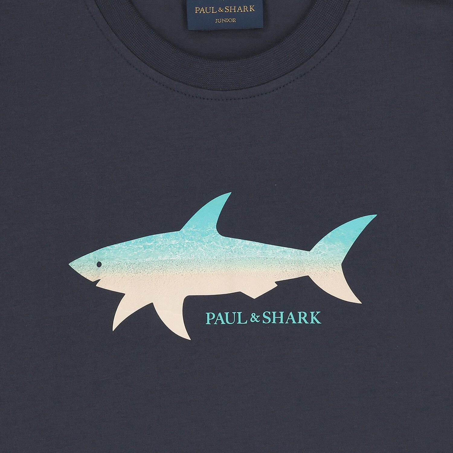 قميص للأولاد باللون الكحلي بشعار, 1, hi-res