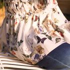 Girls Floral & Stripe Sleeveless Tops, 1, hi-res