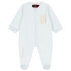 Baby Boys Blue Logo Babygrow, 2, hi-res