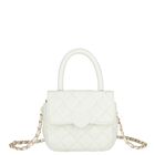 Girls Ivory Heart Quilted Handbag, 1, hi-res