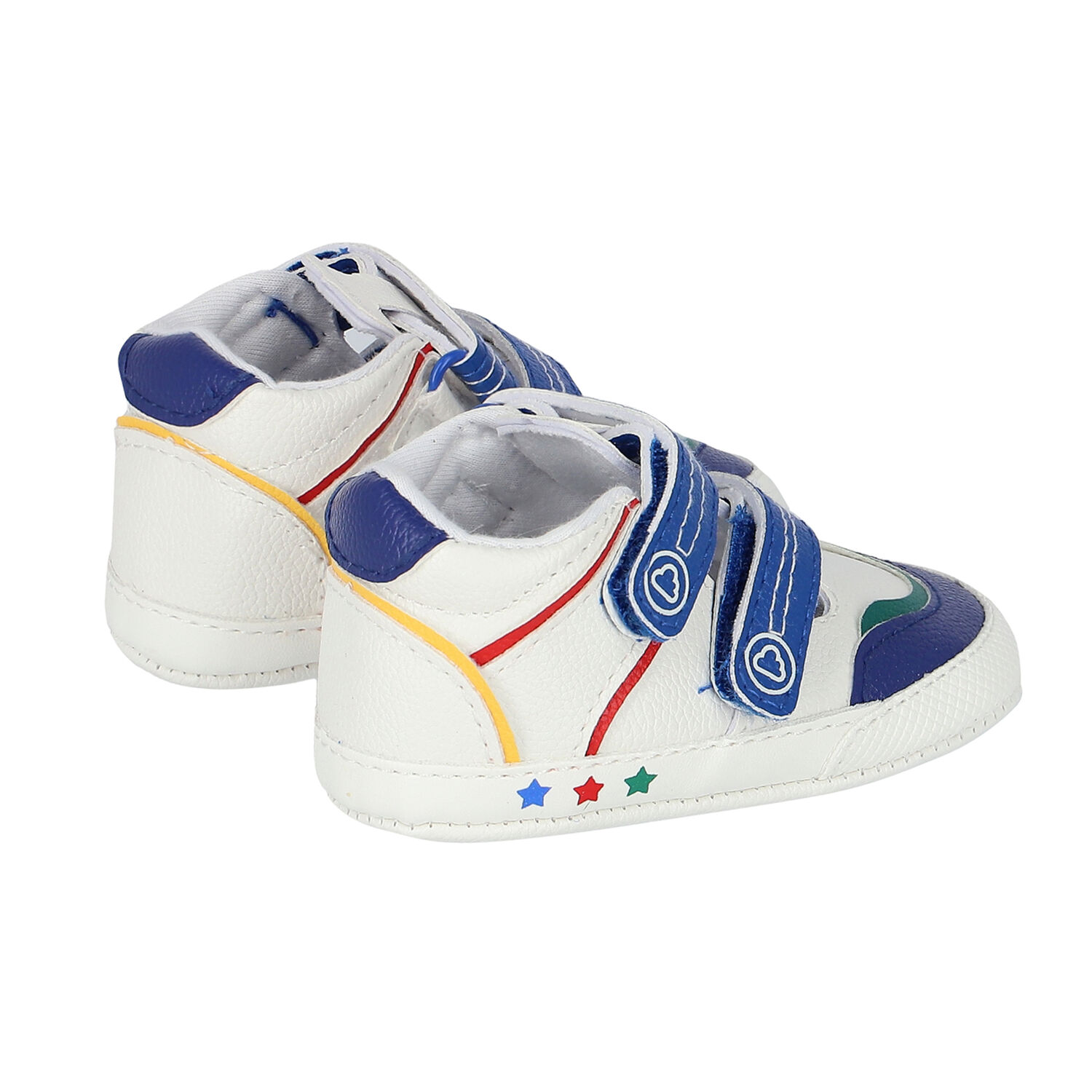 حذاء رياضي بالشعار باللون الأبيض للأولاد, 1, hi-res image number null