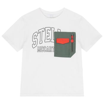Boys White Logo T-Shirt
