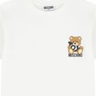 White Teddy Bear Logo T-Shirt, 1, hi-res